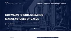 Desktop Screenshot of korvalveindia.com